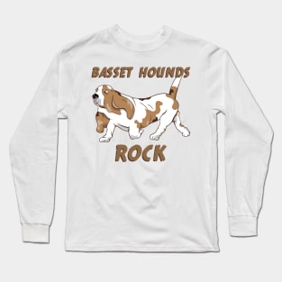 BASSET HOUNDS ROCK Long Sleeve T-Shirt